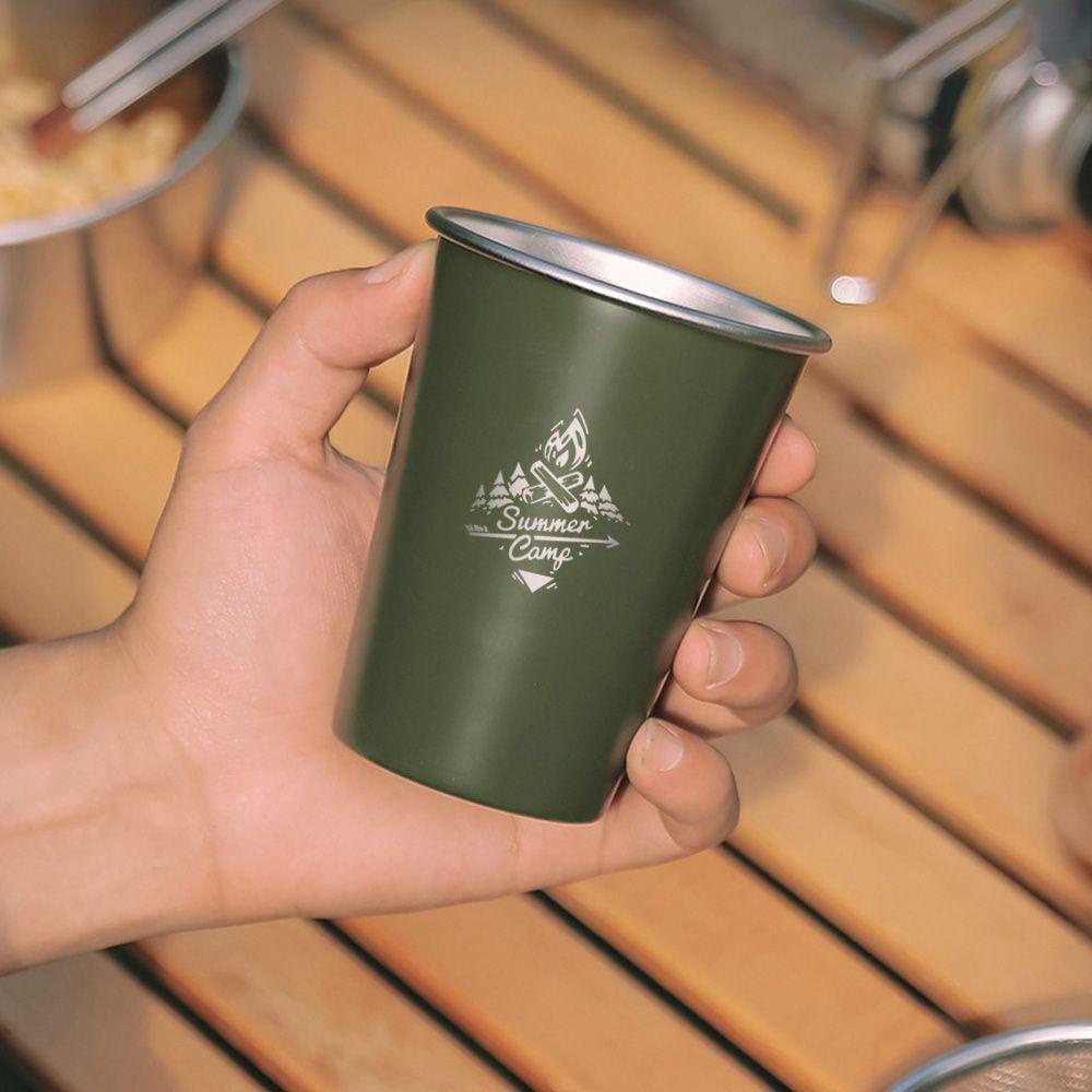 Top Tumbler Cangkir Gelas Cangkir Portable Outdoor Camping Mug Kopi