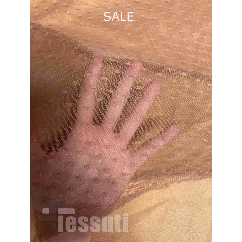 KAIN TILE HALUS DOT / BINTIK / SOFT TULLE POLKADOT-SALE MILO, REJECT