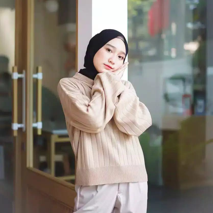 BEFAST - ZEC Sweater RANI / Vibe Knit Turtle Rajut / Sweater Rajut Wanita / Sweater Polos Kekiniaan / Atasan Sweater OOTD Wanita Hits