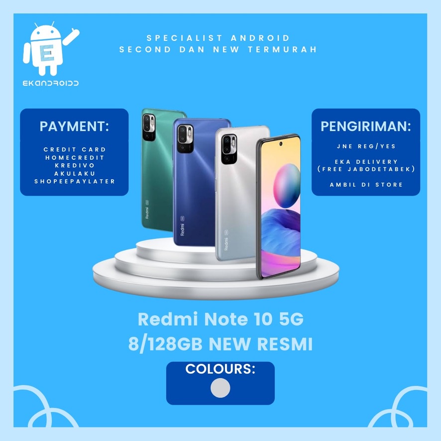 XIAOMI REDMI NOTE 10 5G 8/128GB NEW RESMI