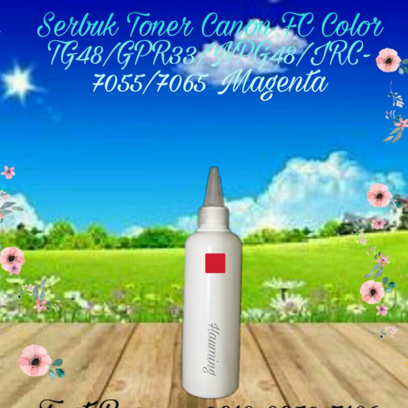 Serbuk Toner Canon NPG48 NPG 48 TG 48 C-EXV31 GPR 33 IR-C7055 C7065 C7260 C7270 Magenta 1x Isi