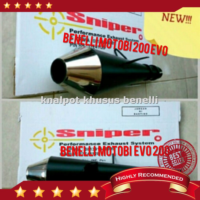 Harga Knalpot benelli motobi 200 evo stainless japstyle