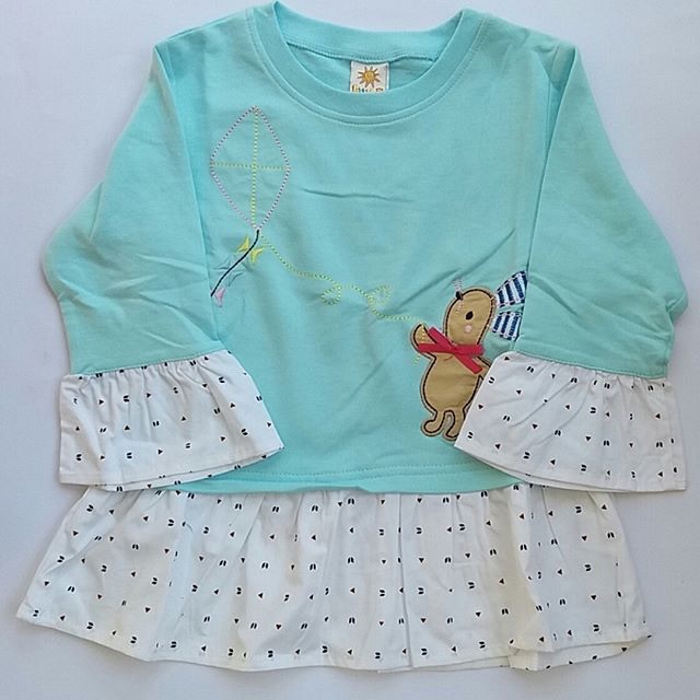 kaos ank perempuan lengan panjang little M