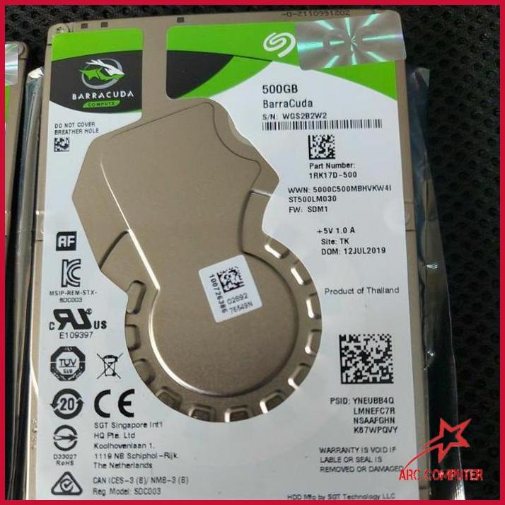 LARIS Hardisk Laptop 2,5" 500Gb Seagate Barracuda