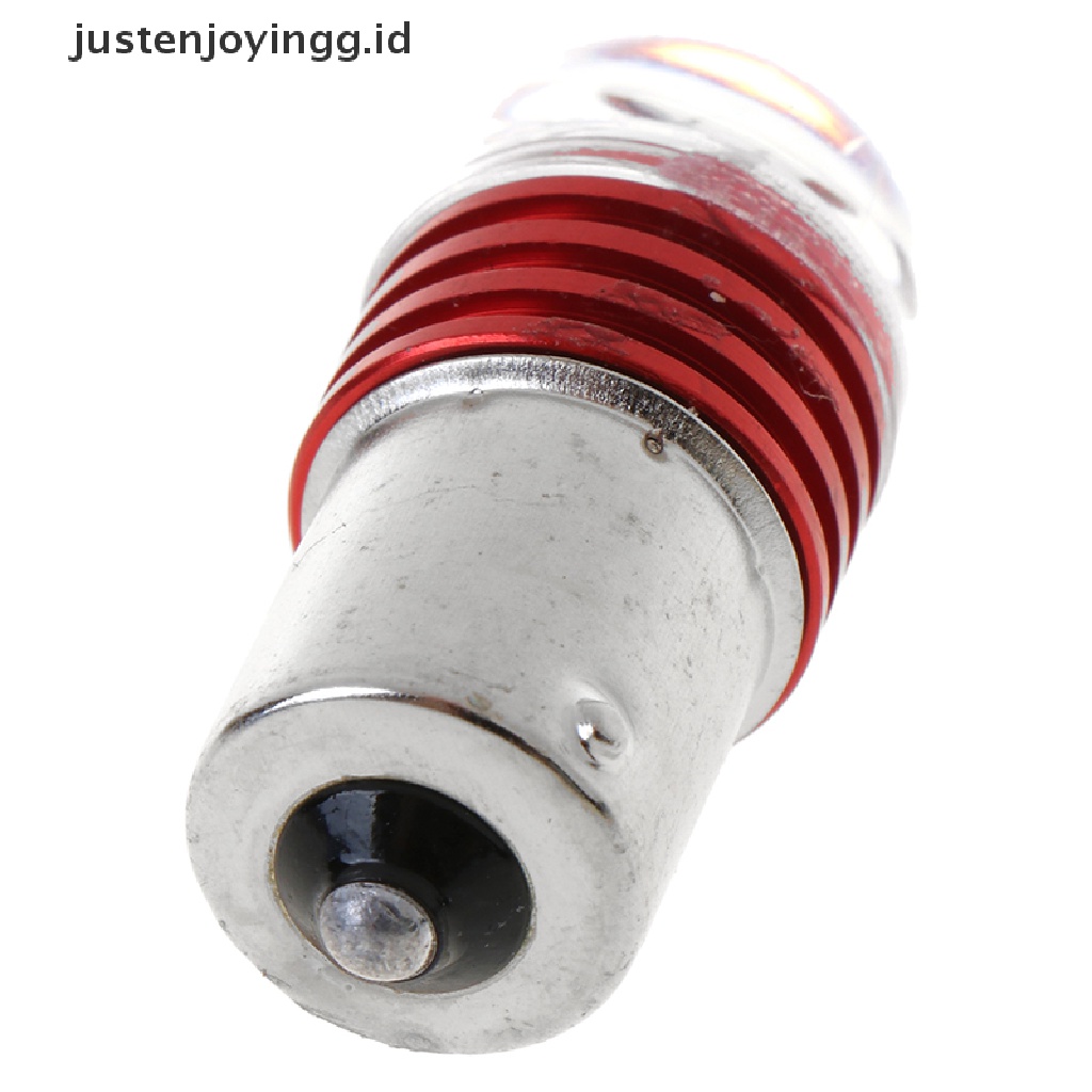 // justenjoyingg.id // 2Pcs 1156 3LED Car Tail Turn Reverse Strobe Flash Light Lamp Bulb Red White ~