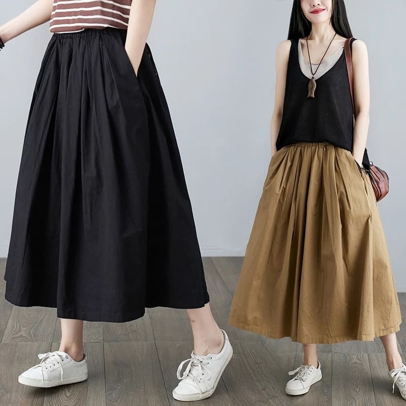 MIA PANTS OVERSIZE - celana kulot | celana polos | celana murah | celana wanita | celana kekinian | 