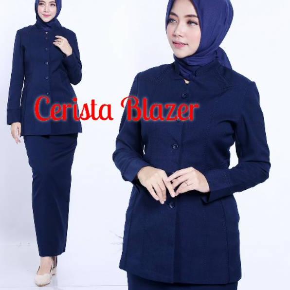 Booming Seragam Guru Biru Dongker