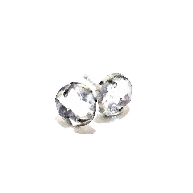 Paula Zircon Stud Earrings | Anting Tusuk Mata Berlian Sintetis Blink Korean Earring Simple Studs