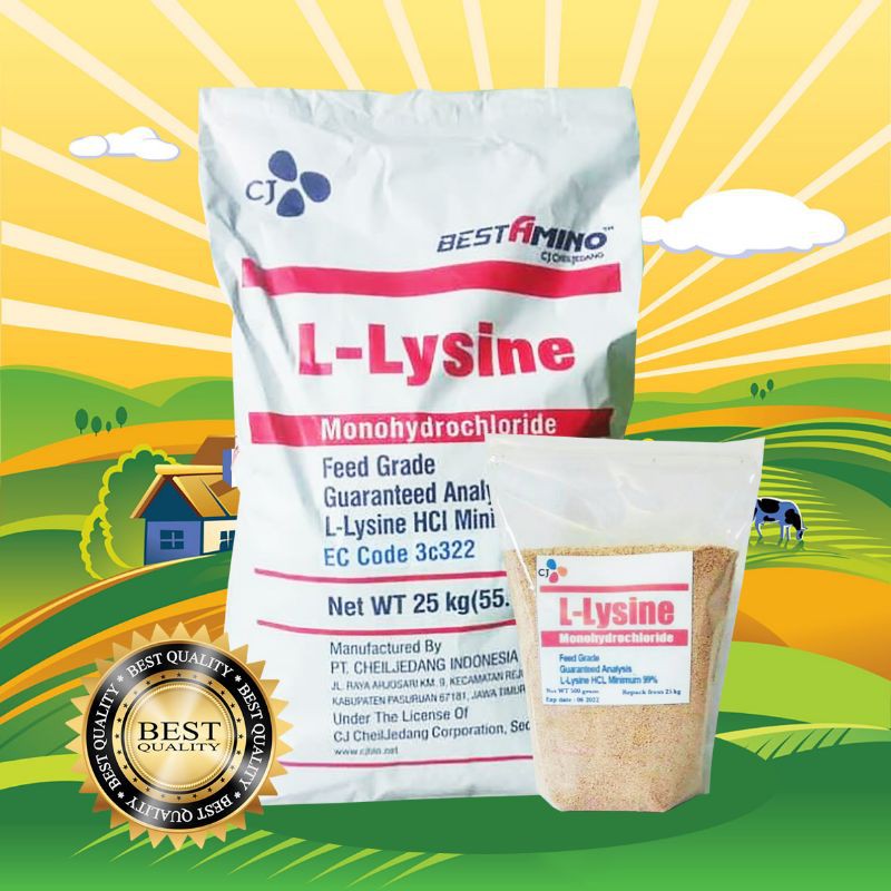 LYSINE 1 KG - Lysine Kucing Vitamin Gemuk Kucing Vitamin Nafsu Makan Imun Kucing