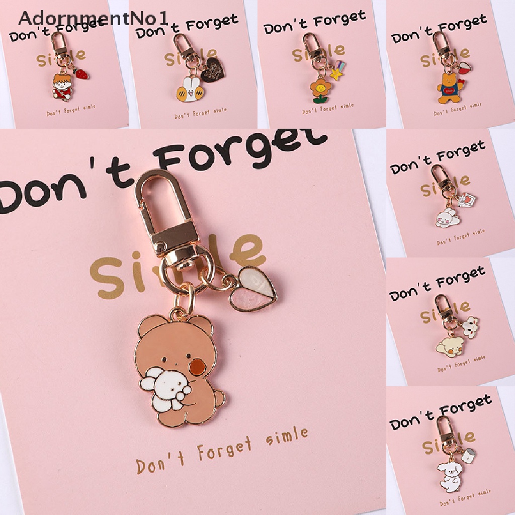 (AdornmentNo1) Gantungan Kunci Bentuk Boneka Beruang / Kelinci Gaya Korea