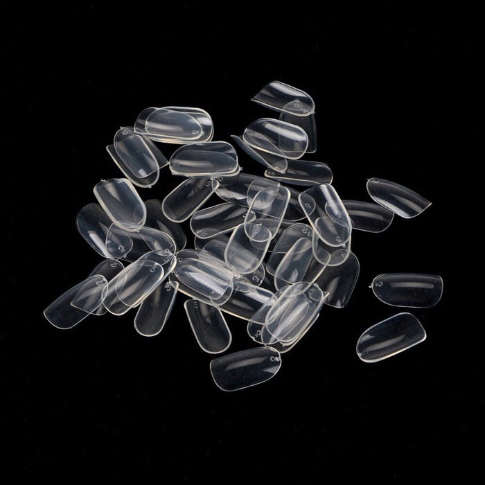 Fake nail Short Oval 500pcs 12CK &amp; 600PCS KOREA QUALITY short oval nails oval / kuku palsu bening transparan 600pcs