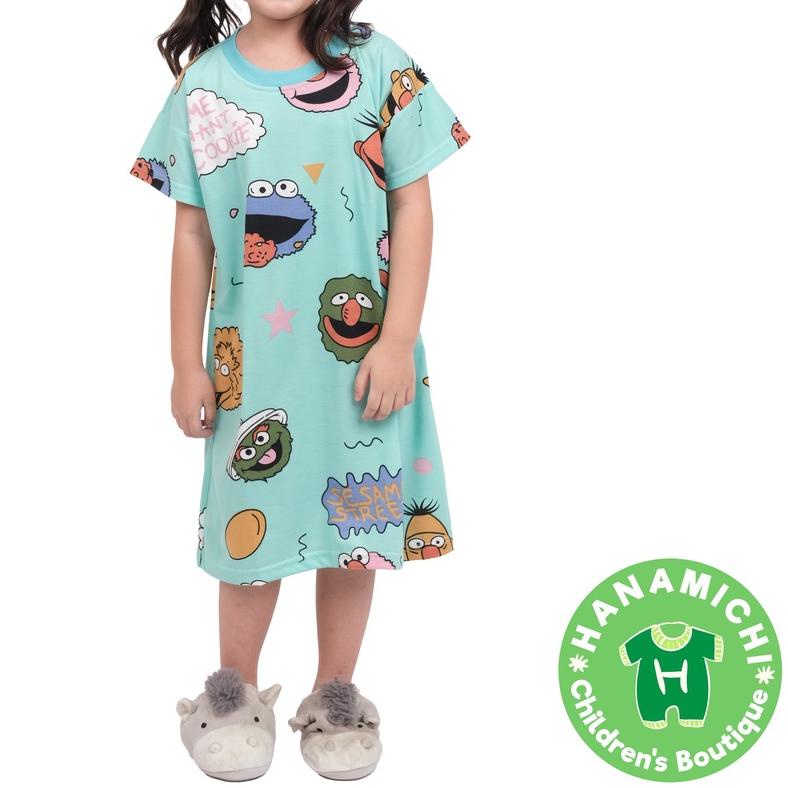 ♀ Hanamichi PITHA Dress Anak Lengan Pendek Full Print ✷