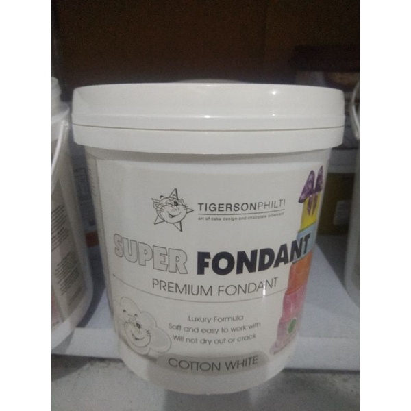 

Tigerson Super Fondant Cotton White repack 250gr