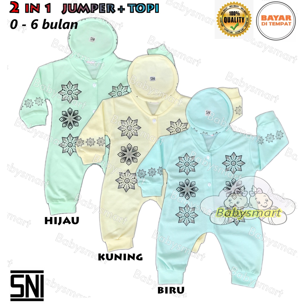 Babysmart - Baju Koko/Muslim+Kopiah/Peci Anak/Bayi Laki-Laki JUMPER/Hansop/Romper LITTLE 1509 SNI 0-6 bulan