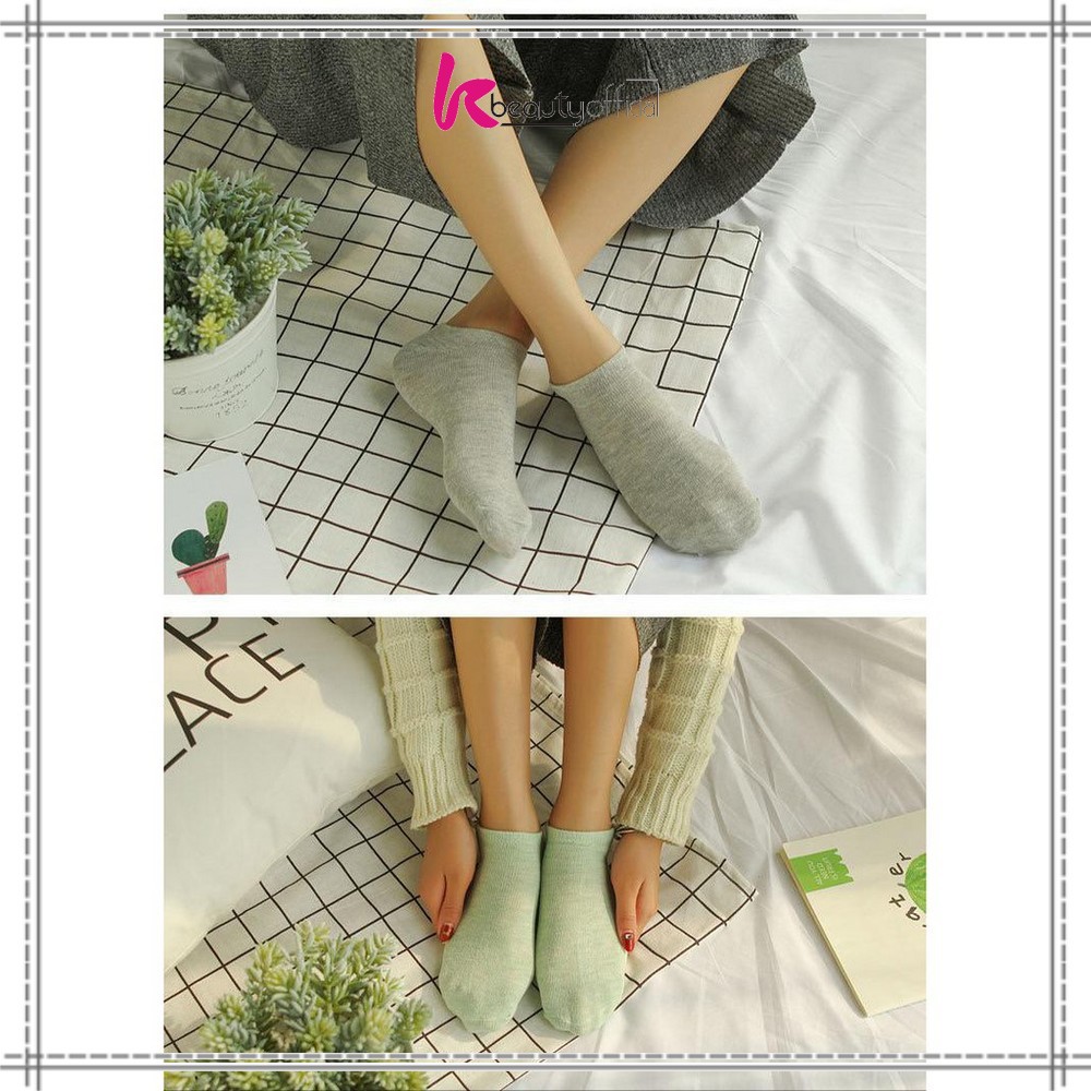 KB-P59 Kaos Kaki Semata Kaki Polos / Kaus Kaki Wanita / Kaos Kaki Ankle Dewasa / Short Socks Import-4