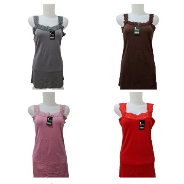 Tengtop Renda Julia Bahan Lembut | Tanktop Atasan Renda Tali Lebar Wanita Halus