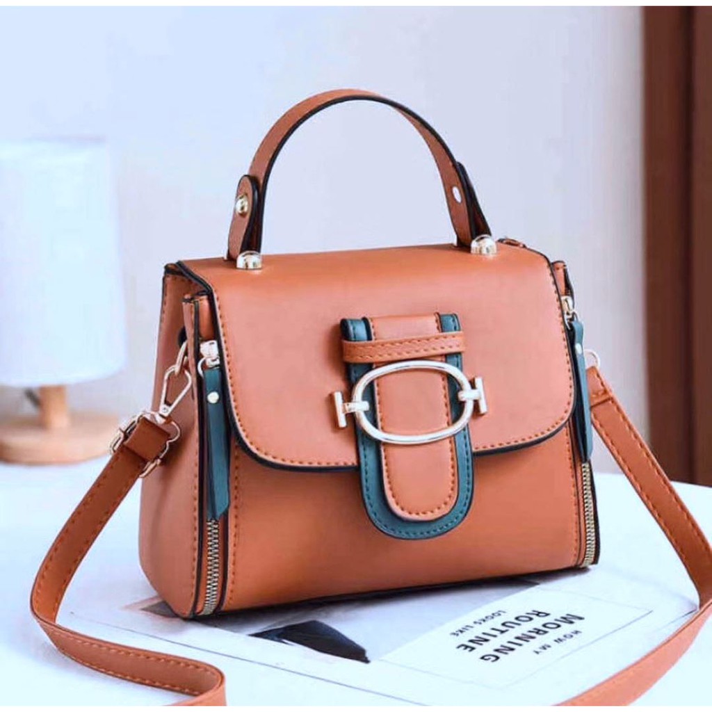 BJ212023 - BLACK/BROWN/GREEN/PINK/RED - TAS SLEMPANG JINJING TOTEBAG HANDBAG TAS WANITA FASHION IMPORT MODIS ELEGAN TERMURAH TERLARIS TERBARU JT12023 BAGSTORE JAKARTA TAS BATAM