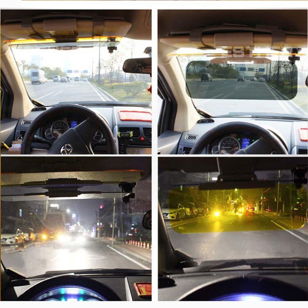 Lanfy Car Sun Visor Anti Sinar Matahari Lipat Flip Down Anti UV Day Night Vision HD Kaca Mempesona Goggle