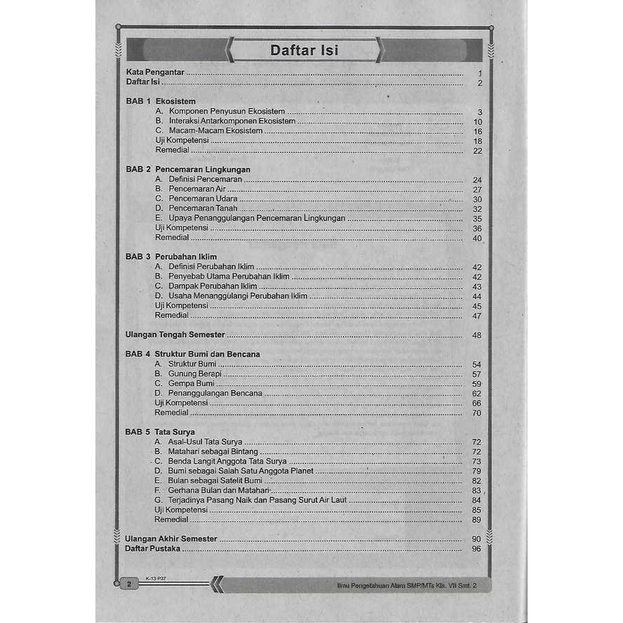 Buku LKS IPA Kelas 7 Semester 2 Kurikulum 2013-2