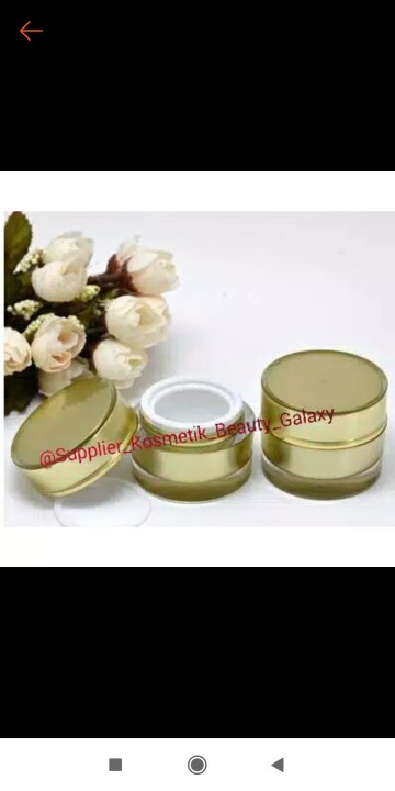 Pot Acrylic 10gr Gold/pot Akrilik/pot Kosmetik/pot Cream/pot Krim