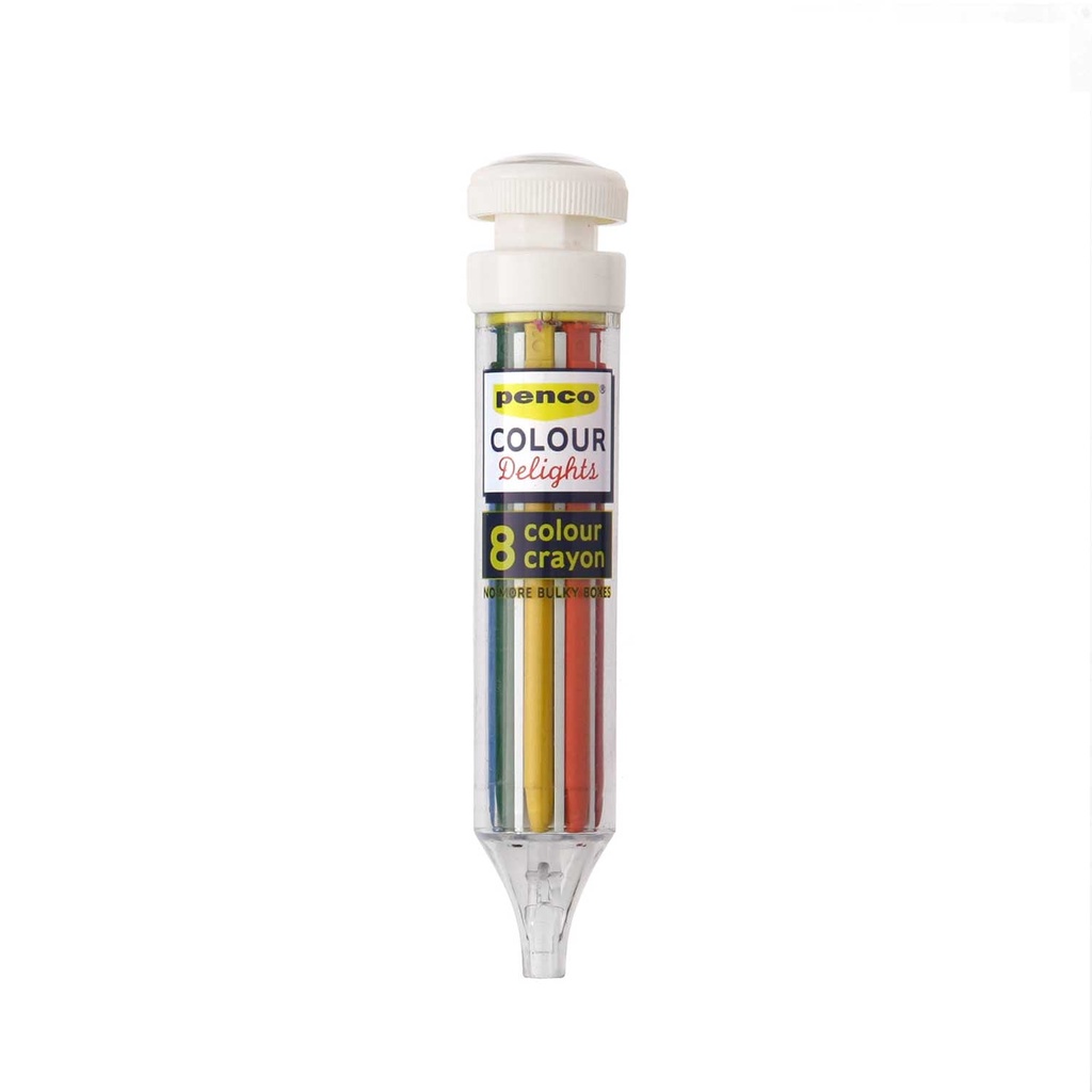 

HJK HighTide Penco 8 Color Crayon Colour Delights Multi Crayon Pen