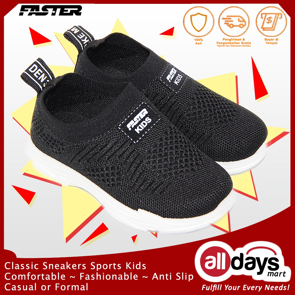 Faster Sepatu Sport Sneaker Anak Unisex 1807-1815 Size 26-31