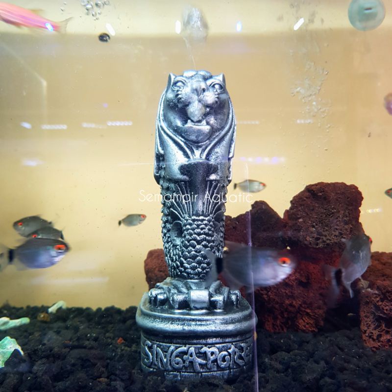 Hiasan Akuarium Merlion Singapura
