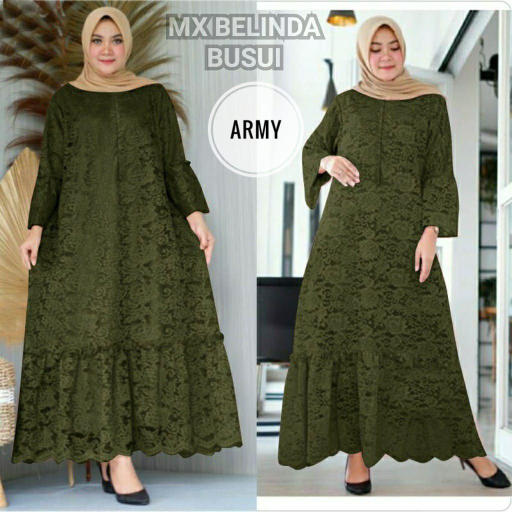 MX BELINDA BRUKAT GAMIS BANYAK UKURAN SIZE JUMBO DAN KECIL TERLARIS / BAJU MUSLIM PESTA OVERSIZE 5XL 4XL 3XL 2XL XL M