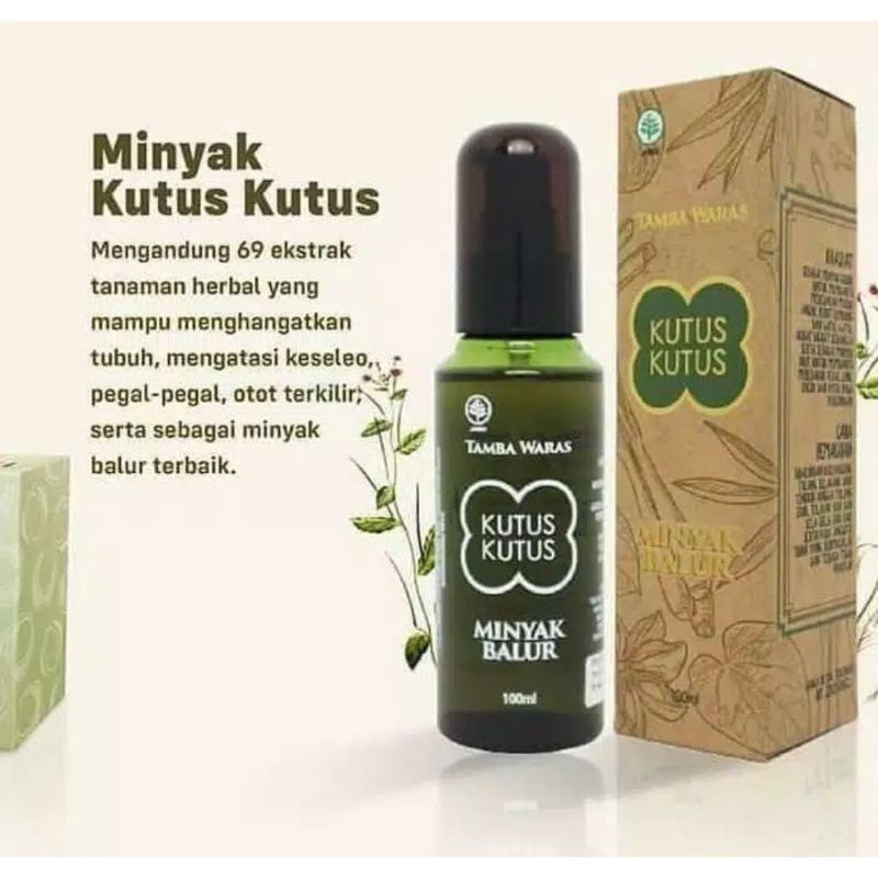 minyak kutus kutus minyak oles minyak herbal kutus kutus minyak balur minyak kutus-kutus netto 100 ml