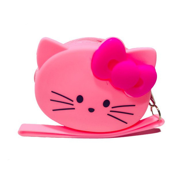 Silikon Dompet Koin Hello Kitty /Jelly Pouch Silicone/Dompet Koin Jelly Hello Kitty Mini Pouch Lucu