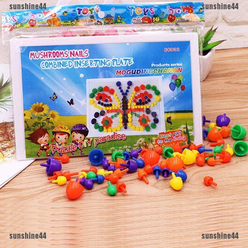 1 Set Papan Puzzle Bentuk Jamur untuk Edukasi sunshine44.id