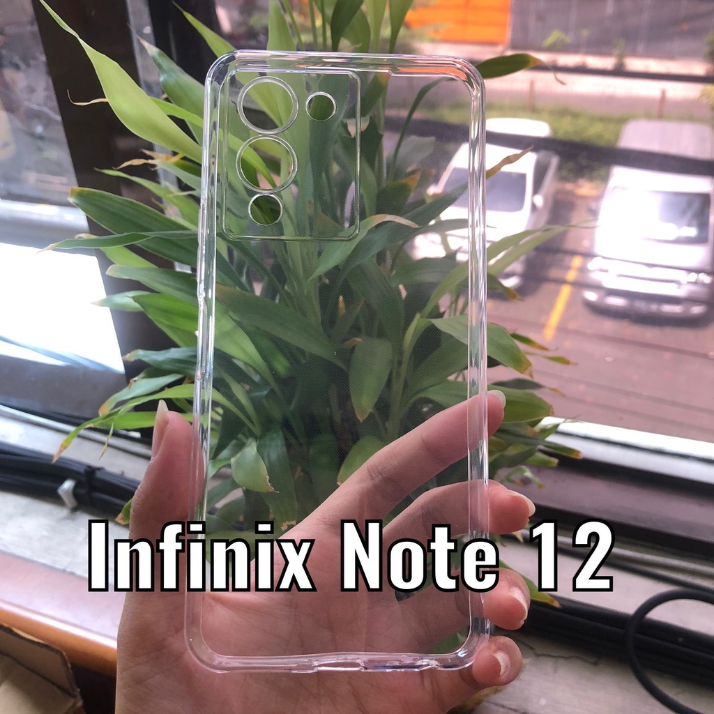 C/C- CASE COVER Infinix Hot 12i/Hot 12 / Infinix Note 12  softcase Bening Transparan Ultra clear Silikon Protect kamera