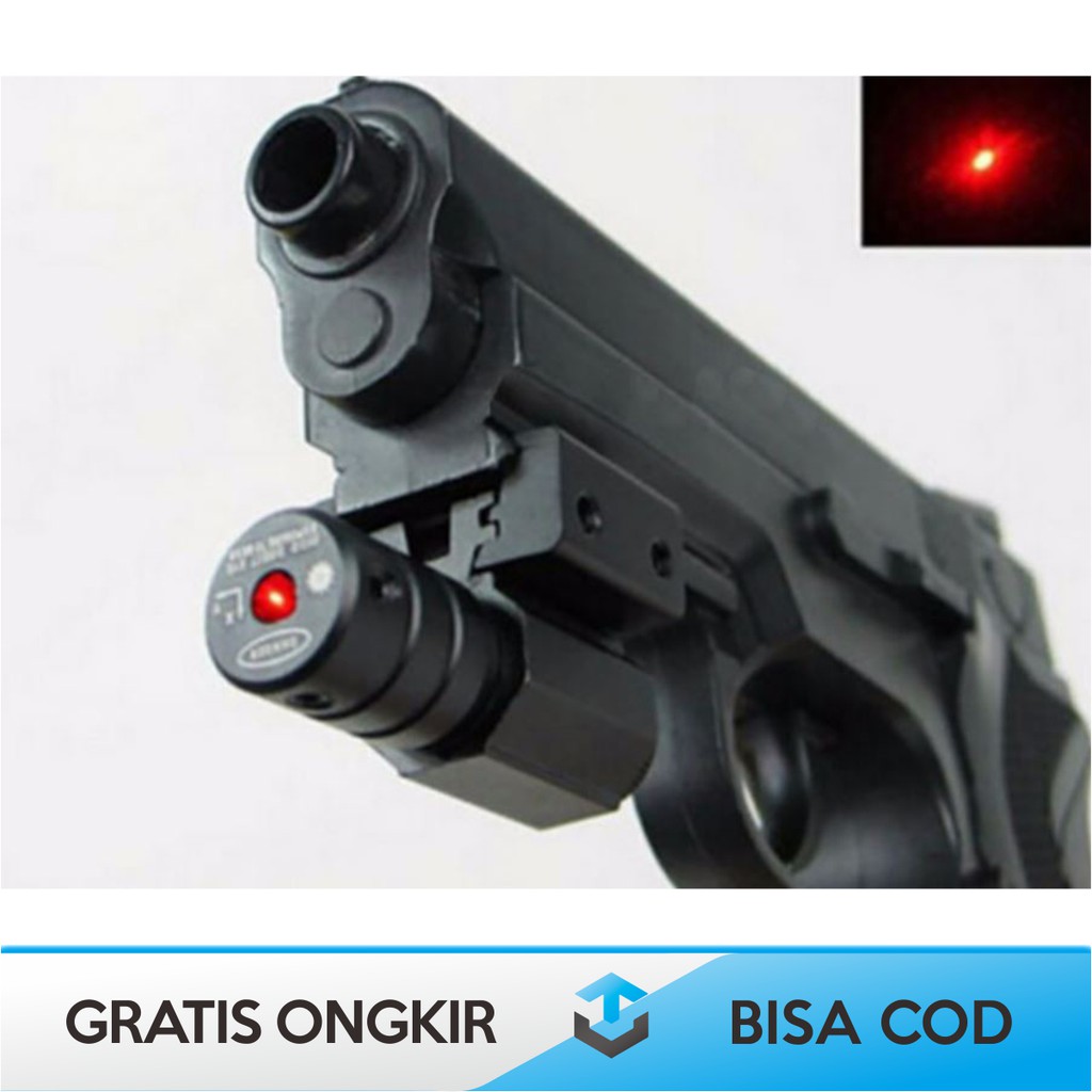 TAFFLED TACTICAL RED DOT LASER GUN PICATINNY MOUNT AIRSOFT RIFLE - HL-1 - BLACK