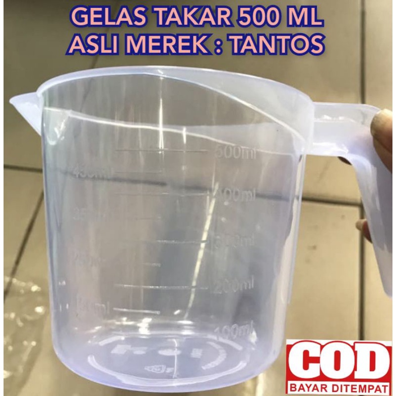 Gelas Ukur 1.000 ml TEBAL MURAH LION STAR / Takaran Plastik / GELAS TAKAR 500 ML / Measuring Cup