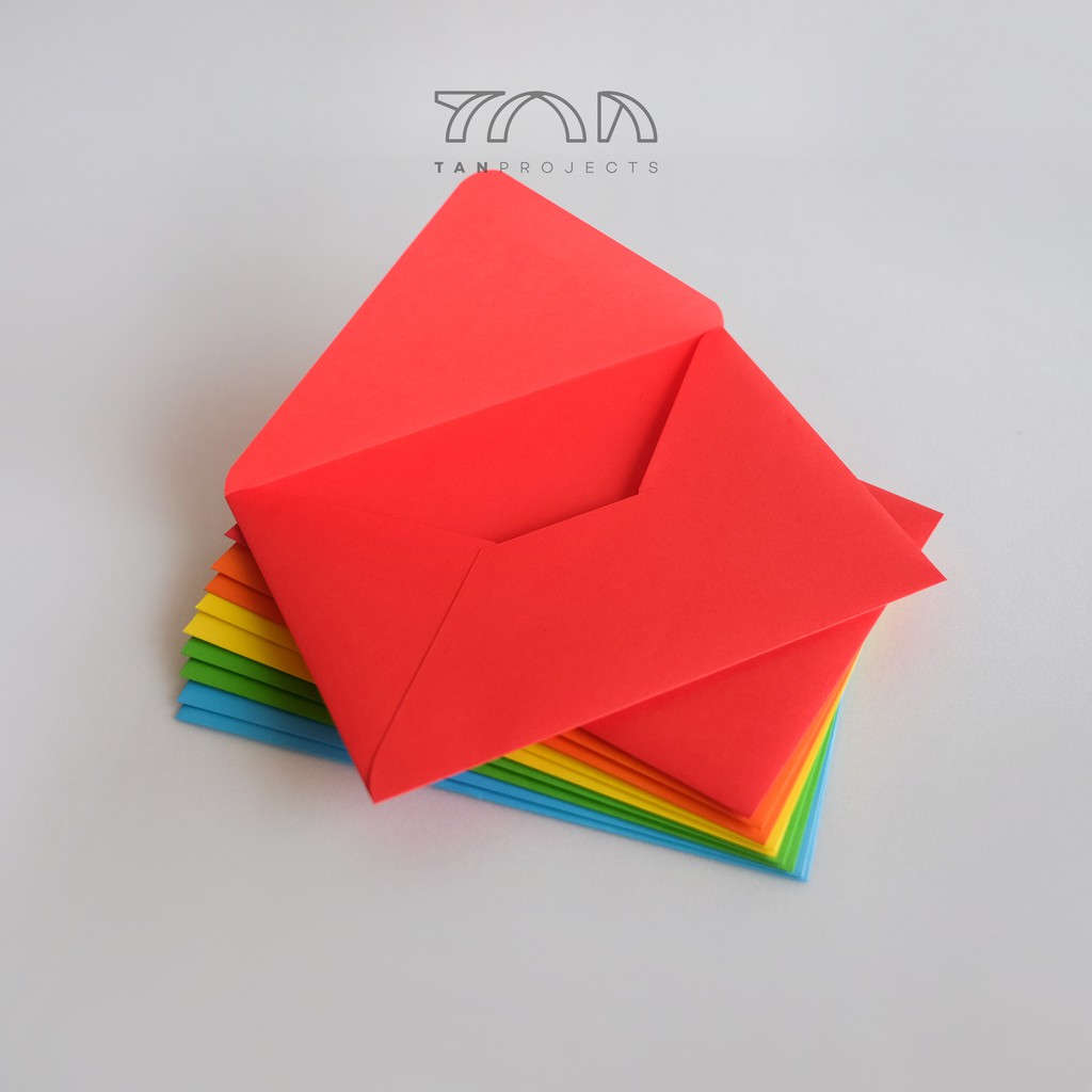 

1 set 10pcs Amplop Warna Warni / Mixed Colours Envelopes uk 11.4x16.2cm (A6)