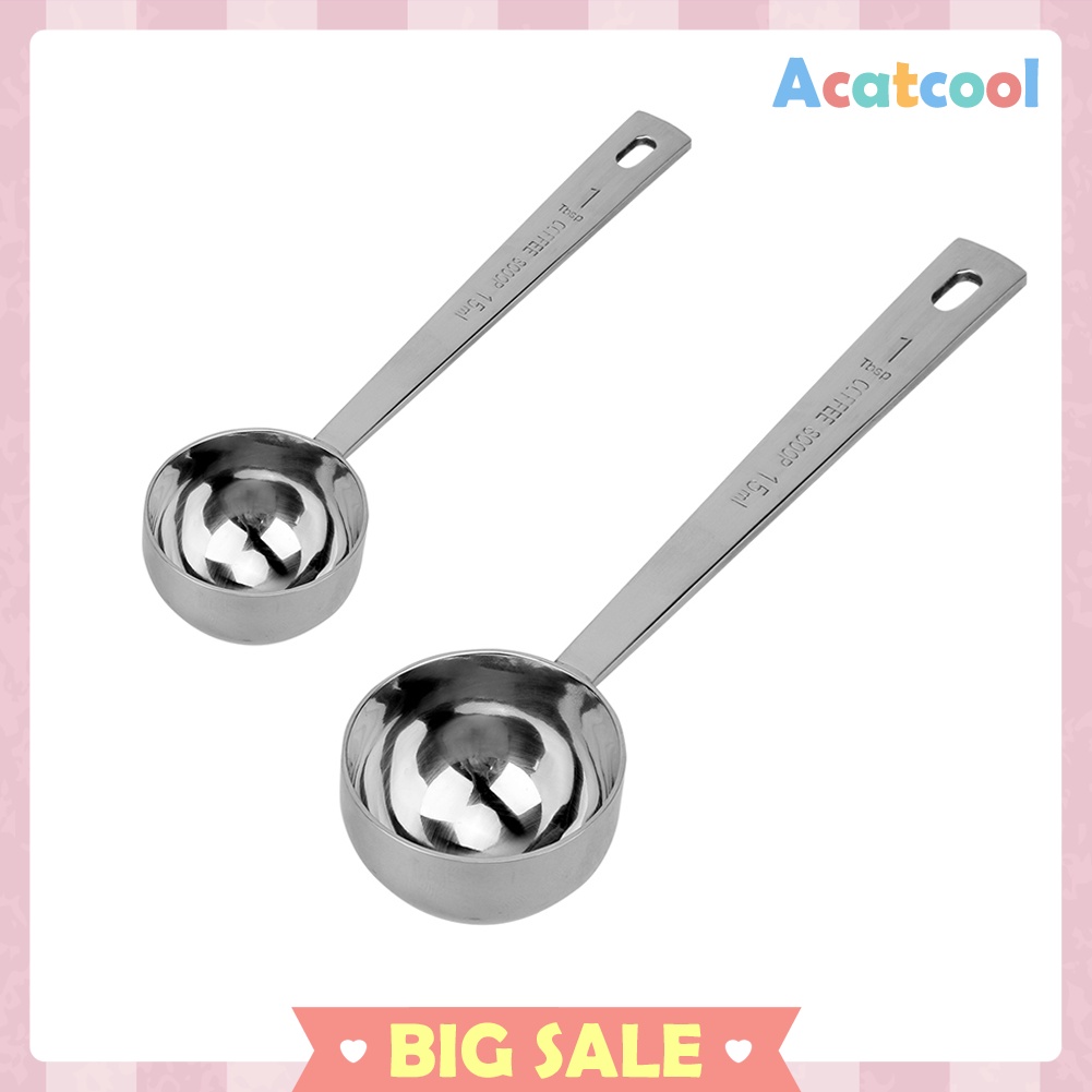 15ML/30ML Coffee Scoop Thicken Stainless Steel Tablespoon Measuring Spoon