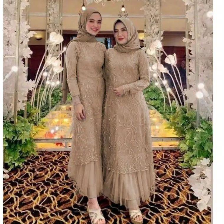 MAXI GERALDINE MAXI GERALDINE BRUKAT TILE   maxi geraldine gamis pesta T2P3