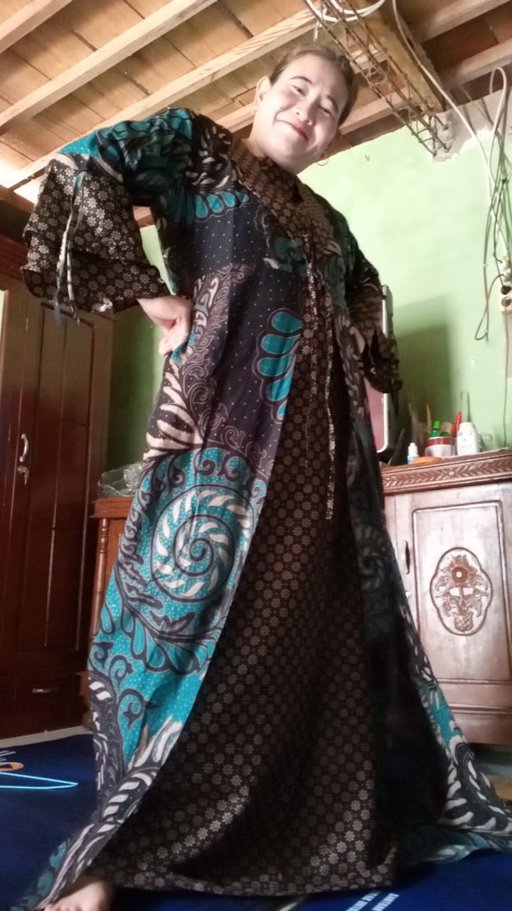 Batik Couple Keluarga Sania Ruffle Ori Ndoro Jowi Dnt Motif Terbaru