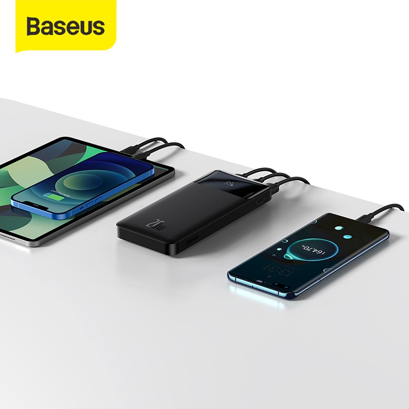 Baseus Bipow Power bank Fast Charging Quick Charge 3.0 Type C PD iPhone 10000mAh 20W