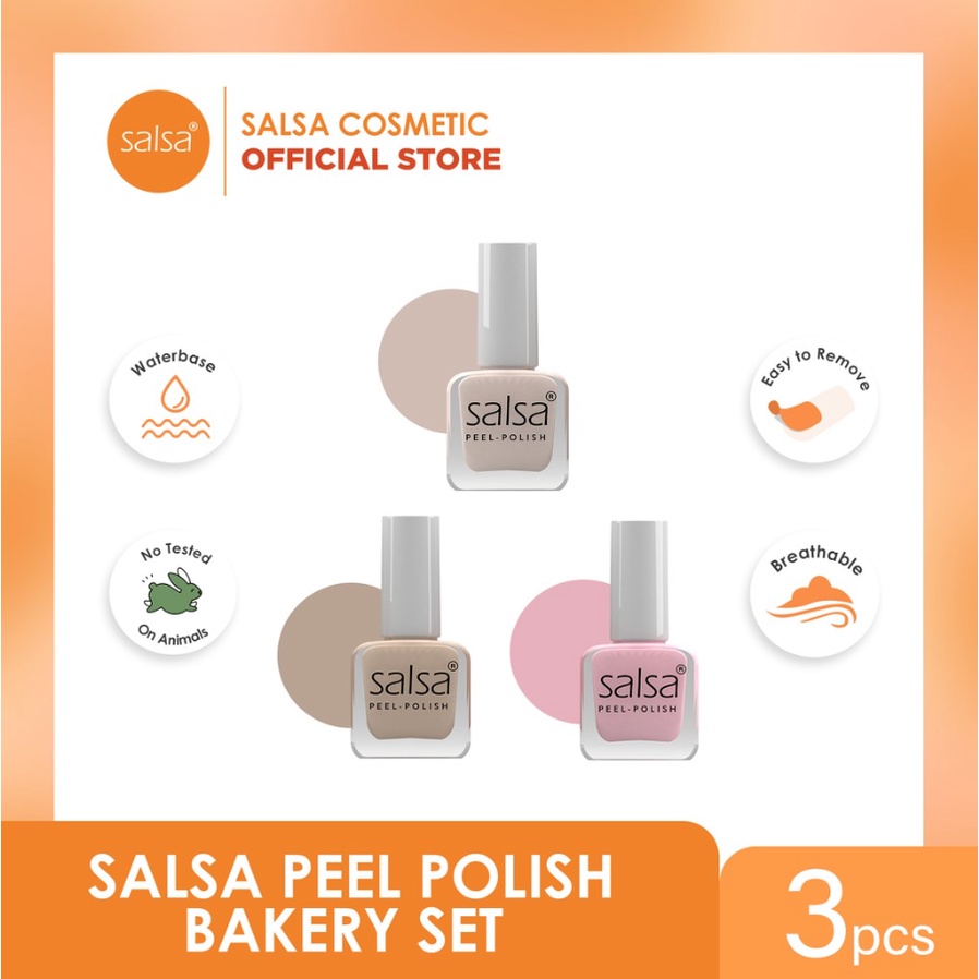 SALSA Peel Polish - Kutek Peel off HALAL isi 3