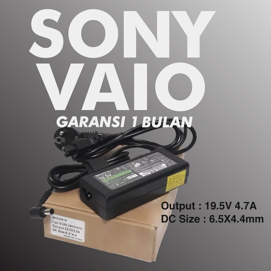 Charger Laptop SONY VAIO? 19.5V 4.7A 90W – Compatible for VGP-AC19V37, VGP-AC19V61, VGP-AC19V33
