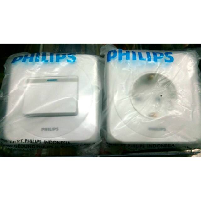 IB STOP CONTAK / SIMPLY 1 GANG SWITCH dan IB SAKLAR ENGKEL / SIMPLY SOCKET PHILIPS