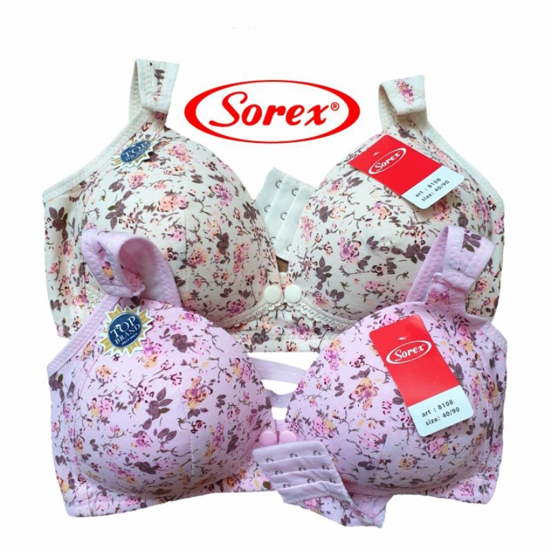 Bra Menyusui Sorex Size 34, 36, 38, 40, 42 Dengan Busa Tanpa Kawat BH Menyusui Top Quality 8108