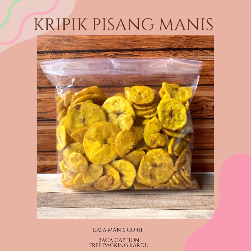 KRIPIK PISANG MANIS 250gr / KRIPIK PISANG / KRIPIK PISANG KILOAN / CEMILAN KILOAN