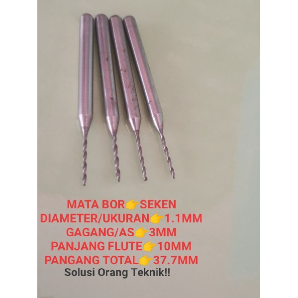 MATA BOR 1.1MM DRIL 1.1MM BOR KECIL BOR MINI BOR HSS DRIL HSS DRIL MINI MATA BOR SEKEN MATA BOR MURA