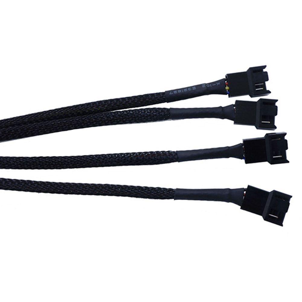 Lanfy Kabel Ekstensi 4pin PWM High Quality Wiring Cooling Fan Cable Fan Splitter Cable IDE Molex Ke Kabel Listrik Kipas Pendingin 4-Port