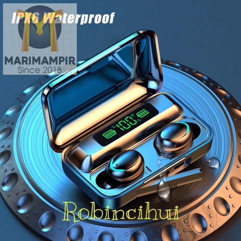 Marimampir Headset F9 TWS Stereo Handsfree earphone airbuds original