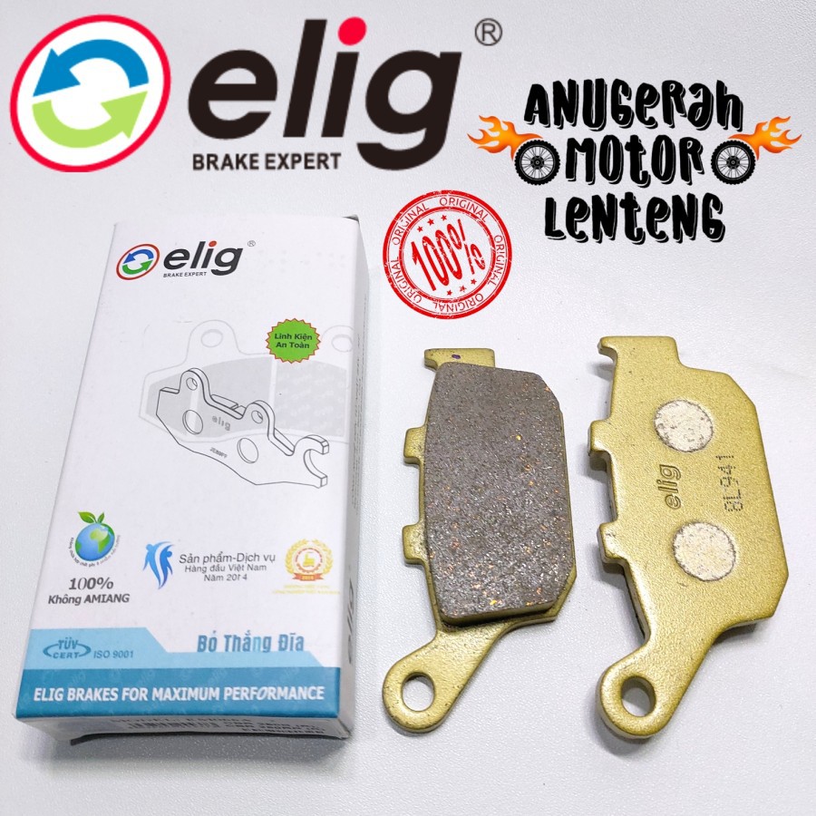 Kampas Rem Belakang Brake Pad Belakang Elig Honda CBR250 CBR 250 RR