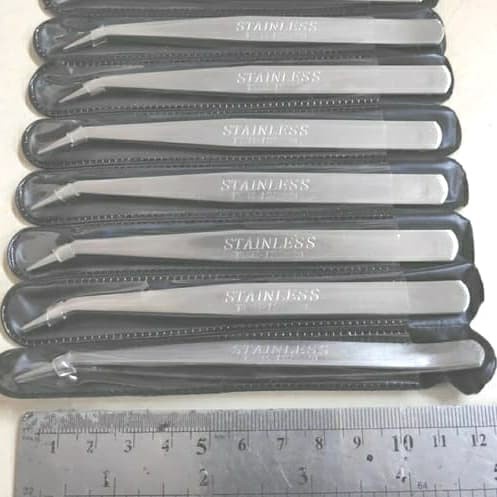 125B Pinset Benang Tebal 1mm Stainless Steel / Tweezers Stainless