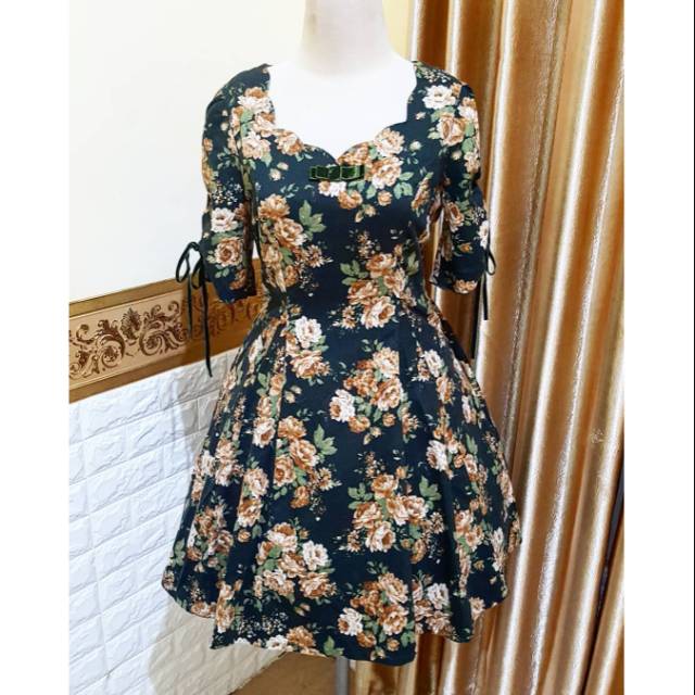 Axes Femme Floral Kawaii Dress